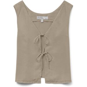 VERO MODA Vmfleur Sl String 2Way Top Ga, Nomad, L VERO MODA Vmfleur Sl String 2Way Top Ga, Nomad, L