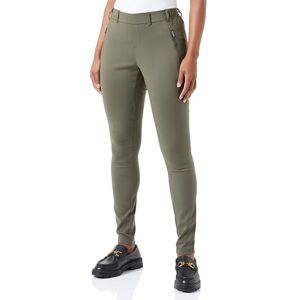 KAFFE Kvinnors lediga byxor med dragkedja fickor High-waisted elastisk midja smal passform, Druvblad, 32 KAFFE Kvinnors lediga byxor med dragkedja fickor High-waisted elastisk midja smal passform, Druvblad, 32
