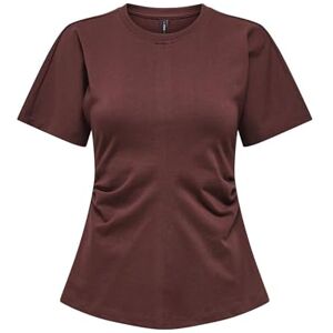 ONLY Onlmarie Life S/S Ruching Top JRS Noos, rom raisin, XS ONLY Onlmarie Life S/S Ruching Top JRS Noos, rom raisin, XS