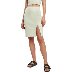 Urban Classics dam rib stickad kjol, Lightmint, M Urban Classics dam rib stickad kjol, Lightmint, M