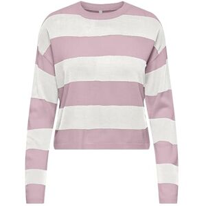 ONLY Onlderry Ls Stripe O-Neck KNT, Keepsake Lilac, XS ONLY Onlderry Ls Stripe O-Neck KNT, Keepsake Lilac, XS