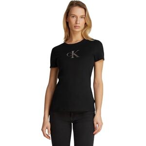 Calvin jeans dam toning CK smal TEE J20J224982 S/S t-shirt, svart (k svart), XXS, Svart (k svart), XXS Calvin jeans dam toning CK smal TEE J20J224982 S/S t-shirt, svart (k svart), XXS, Svart (k svart), XXS