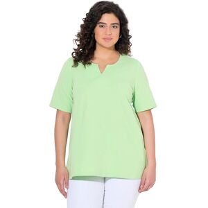 Ulla Popken damer stora storlekar överdimensionerade plus size t-shirt, a-linje, tunika halsringning, halvärm, Grön, 46-48 Ulla Popken damer stora storlekar överdimensionerade plus size t-shirt, a-linje, tunika halsringning, halvärm, Grön, 46-48