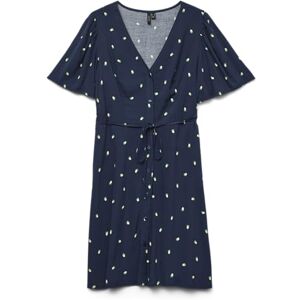VERO MODA Vmalba Ss Short Dress WVN Ga Noos, marinblå blazer, XS VERO MODA Vmalba Ss Short Dress WVN Ga Noos, marinblå blazer, XS
