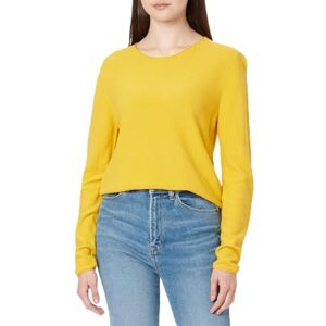 TOM TAILOR Damer Basic stickad tröja 1033701, 24270 California Sand Yellow, S TOM TAILOR Damer Basic stickad tröja 1033701, 24270 California Sand Yellow, S