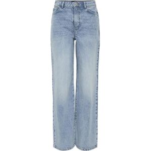 PIECES Female Wide Fit Jeans PCSELMA HW, Ljusblå denim, 29W / 32L PIECES Female Wide Fit Jeans PCSELMA HW, Ljusblå denim, 29W / 32L