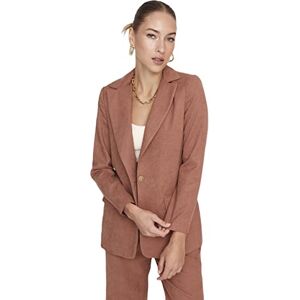 Trendyol Dam dam vanlig dubbelknäppt vanligt tyg kavaj coat, kamel, 34, Camel, 34 Trendyol Dam dam vanlig dubbelknäppt vanligt tyg kavaj coat, kamel, 34, Camel, 34