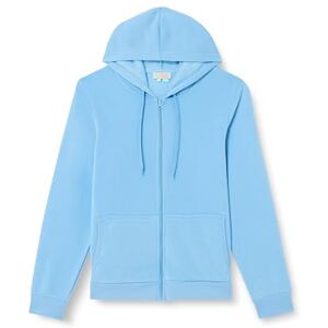 LIBBI Snygg huvtröja för kvinnor, med dragkedja, polyester, mjuk, blå, storlek XXL, Mjuk blå, XXL LIBBI Snygg huvtröja för kvinnor, med dragkedja, polyester, mjuk, blå, storlek XXL, Mjuk blå, XXL