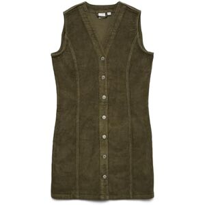 VERO MODA Vmeden Sl Short Corduroy-klänning, Druva blad, M VERO MODA Vmeden Sl Short Corduroy-klänning, Druva blad, M