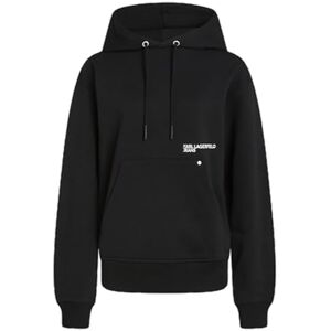 KARL LAGERFELD JEANS , kvinnor, avslappnande färg, grafisk huvtröja, avslappnad passform, svart, L, svart, L KARL LAGERFELD JEANS , kvinnor, avslappnande färg, grafisk huvtröja, avslappnad passform, svart, L, svart, L