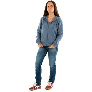 Tommy Jeans dam dragkedja genom huvtröja, Grå (blått ögonblick), XS Tommy Jeans dam dragkedja genom huvtröja, Grå (blått ögonblick), XS