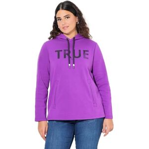 Ulla Popken dam hoodie, sann, huva, sladd, väskor, långärmade tröjor, lila, 42-44 Ulla Popken dam hoodie, sann, huva, sladd, väskor, långärmade tröjor, lila, 42-44