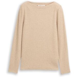 TOM TAILOR Denim dam långärmad T-shirt, 28683 – intensiv beige melerad, L TOM TAILOR Denim dam långärmad T-shirt, 28683 – intensiv beige melerad, L
