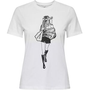 ONLY Onlemma Life Reg S/S Lady Top JRS, Ljus vit, XL ONLY Onlemma Life Reg S/S Lady Top JRS, Ljus vit, XL