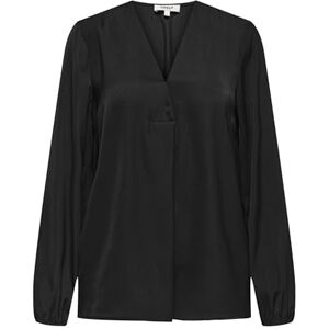 ONLY Onllucy Life Ls Satin V-hals topp WVN, svart, M ONLY Onllucy Life Ls Satin V-hals topp WVN, svart, M
