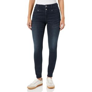 ONLY Dam Onlwauw Hw Dou But Cut Skinny DNM EXT Jeans, Blå svart denim, (XS) W x 32L ONLY Dam Onlwauw Hw Dou But Cut Skinny DNM EXT Jeans, Blå svart denim, (XS) W x 32L