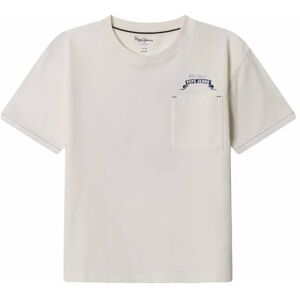 Pepe Jeans pojke Clement t-shirt, vit (Mousse White), 16 Pepe Jeans pojke Clement t-shirt, vit (Mousse White), 16