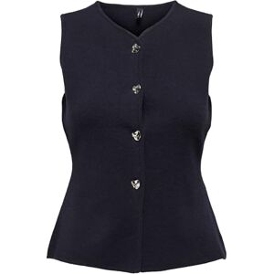 ONLY Onlibi Button Sl Vest Cc Knt, natthimmel, L ONLY Onlibi Button Sl Vest Cc Knt, natthimmel, L