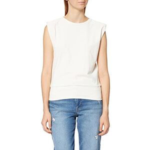 NA-KD Padded Shoulder Top Skjorta för kvinnor, Bruten vit, XS NA-KD Padded Shoulder Top Skjorta för kvinnor, Bruten vit, XS