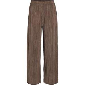 Vila dam Viplisa Hw Wide Pants-Noos byxor, Fossil, S Vila dam Viplisa Hw Wide Pants-Noos byxor, Fossil, S