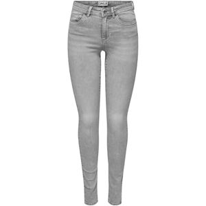 ONLY Onlwauw Knee av PIM Mid-Waist Jeans för kvinnor, Grå denim, (XS) W x 30L ONLY Onlwauw Knee av PIM Mid-Waist Jeans för kvinnor, Grå denim, (XS) W x 30L