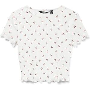 VERO MODA Vmharry Ss O-Neck Top JRS Noos, Snövit, XS VERO MODA Vmharry Ss O-Neck Top JRS Noos, Snövit, XS