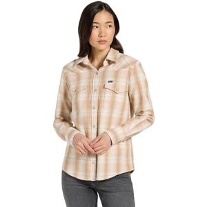 Lee dam regular western skjorta, Khaki pläd, S Lee dam regular western skjorta, Khaki pläd, S