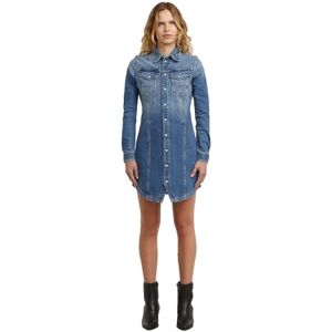 G-STAR Pitched Hem skjorta klänning Ls WMN casual klänning, blå (blekt cliffside blå D27935-e205-g326), XS dam, Blå (blekt Cliffside Blue D27935-e205-g326), XS G-STAR Pitched Hem skjorta klänning Ls WMN casual klänning, blå (blekt cliffside blå D27935-e205-g326), XS dam, Blå (blekt Cliffside Blue D27935-e205-g326), XS