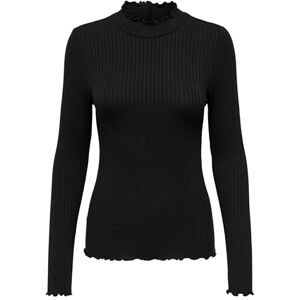 JDY Dam fransiska L/S Rib Top JRS Noos långärmad, Svart, XL JDY Dam fransiska L/S Rib Top JRS Noos långärmad, Svart, XL