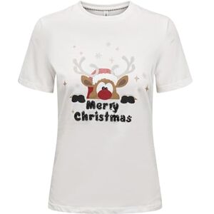 ONLY Onlxmas Life Yrsa Christmas S/S Top JRS, Molndansare, XS ONLY Onlxmas Life Yrsa Christmas S/S Top JRS, Molndansare, XS