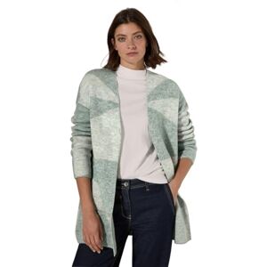 Cecil TOS_Open AOP cardigan, Glaserad grön melerad, XS Cecil TOS_Open AOP cardigan, Glaserad grön melerad, XS