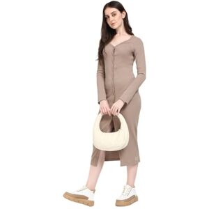 Calvin Jeans dam vävd etikett LS Rib klänning J20J224830 andra klänningar, grå (brungrå grå), XS, Grå (brungrå grå), XS Calvin Jeans dam vävd etikett LS Rib klänning J20J224830 andra klänningar, grå (brungrå grå), XS, Grå (brungrå grå), XS