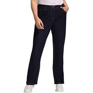 Ulla Popken dambyxor bootcut-jeans, Mörkblå denim, 53W / 30L Ulla Popken dambyxor bootcut-jeans, Mörkblå denim, 53W / 30L