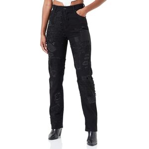 Replay Dam hög midja nietees fit jeans Jaylie Maestro kollektion, 098 svart, 24W x 28L Replay Dam hög midja nietees fit jeans Jaylie Maestro kollektion, 098 svart, 24W x 28L