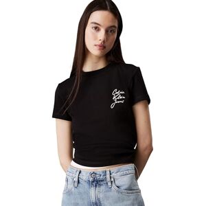 Calvin jeans dam skript institutuell baby t-shirt J20J224984 S/S t-shirt, svart (svart), XXL, Svart (k svart), XXL Calvin jeans dam skript institutuell baby t-shirt J20J224984 S/S t-shirt, svart (svart), XXL, Svart (k svart), XXL