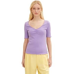 TOM TAILOR Denim Damer T-shirt 1035377, 31305 Digital Purple, XL TOM TAILOR Denim Damer T-shirt 1035377, 31305 Digital Purple, XL