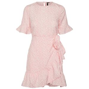 VERO MODA Damklänning, Geranium rosa/aop: mini henna vic, S VERO MODA Damklänning, Geranium rosa/aop: mini henna vic, S