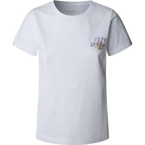 Pepe Jeans dam Amanda T-shirt, vit (vit), S, vit (vit), S Pepe Jeans dam Amanda T-shirt, vit (vit), S, vit (vit), S