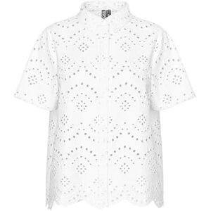 PIECES Pcvilde Ss Shirt WVN, Ljus vit, XS PIECES Pcvilde Ss Shirt WVN, Ljus vit, XS