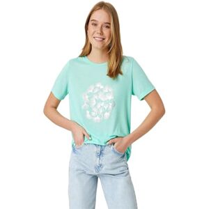 Koton Dam T-shirt med Rundhalsausschnitt Kurzarm, Grün (786), L, Grün (786), L Koton Dam T-shirt med Rundhalsausschnitt Kurzarm, Grün (786), L, Grün (786), L