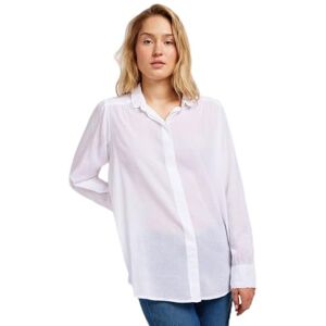 Lee Shirred Blouse skjorta för kvinnor, Ljus vit, M Lee Shirred Blouse skjorta för kvinnor, Ljus vit, M