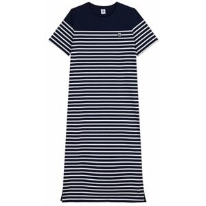 Petit Bateau Kortärmad klänning för kvinnor, Blå/vit, XL Petit Bateau Kortärmad klänning för kvinnor, Blå/vit, XL