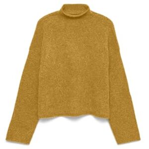 VERO MODA Vmmirla Ls highneck tröja, Skörd guld, XS VERO MODA Vmmirla Ls highneck tröja, Skörd guld, XS