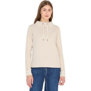 Cecil Sweatshirt med stickade ärmar pearl beige M Cecil Sweatshirt med stickade ärmar pearl beige M