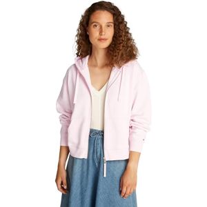 Tommy Hilfiger REG SCRIPT ZIP HOODIE WW0WW44632, rosa, XS, Rosa (ljusrosa), XS Tommy Hilfiger REG SCRIPT ZIP HOODIE WW0WW44632, rosa, XS, Rosa (ljusrosa), XS
