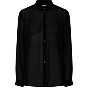 PIECES Pcmio Ls Shirt WVN Bc, svart, M PIECES Pcmio Ls Shirt WVN Bc, svart, M