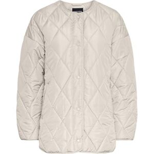 PIECES quiltad jacka PCSTELLA, Silvergrå, L PIECES quiltad jacka PCSTELLA, Silvergrå, L