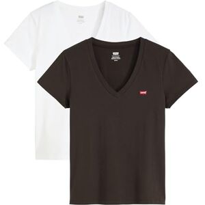 Levi's Damer 2-pack Perfect V-neck T-shirt, 2-pack V neck vit, XS Levi's Damer 2-pack Perfect V-neck T-shirt, 2-pack V neck vit, XS