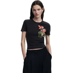 Desigual T-shirt för kvinnor, Svart, S Desigual T-shirt för kvinnor, Svart, S