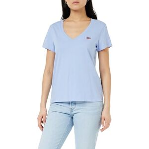 Levi's Perfect V-ringad T-shirt för kvinnor, Brunnera Blue, XXS Levi's Perfect V-ringad T-shirt för kvinnor, Brunnera Blue, XXS